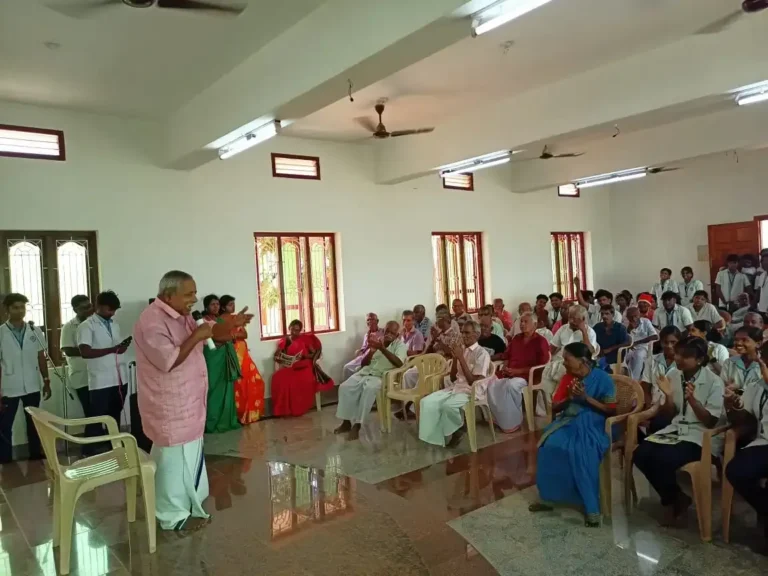Old Age Home Visit At Ervadi